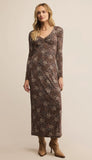 Exhale Sable Floral Midi Dress