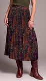 Plisse Skirt With Split