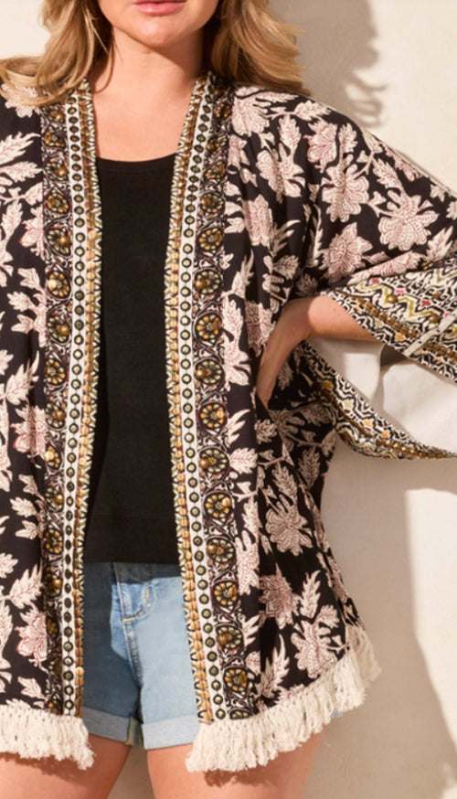 Lined Embelished Soft Jacket