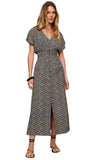Sanna Iris Floral Mide Dress