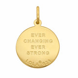 Medium Pendant-Wave, Gold