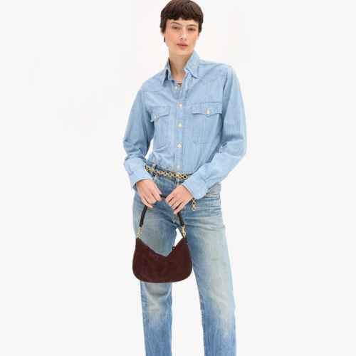 Petite Moyen Messenger-Suede