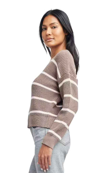 Slobhan-Long Sleeve Crew Crop Sweater