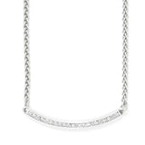Meridian Geo Bar Silver Necklace