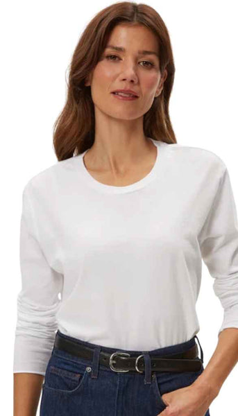 Aiko Crew Neck Rolled Edge Tee
