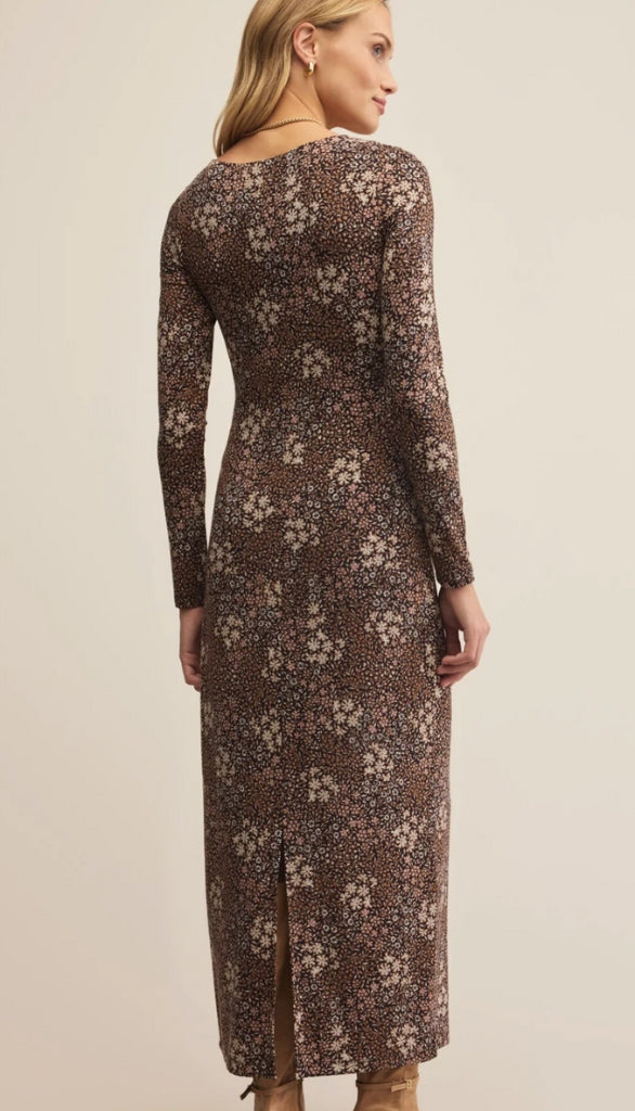 Exhale Sable Floral Midi Dress