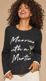 Long Sleeve Top-Merrier With A Martini