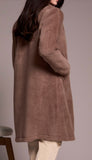 Long Sleeve Button Front Coat With Lining