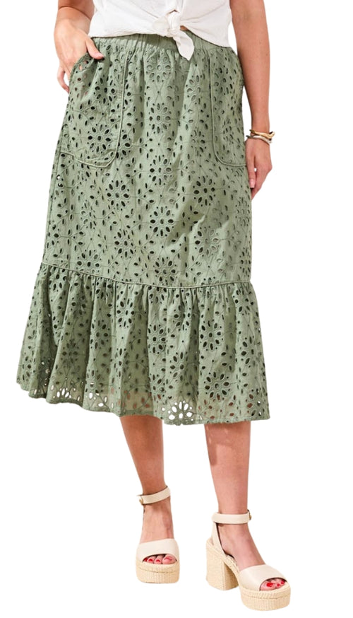 Pull On Skirt With Lining