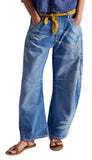 Good Luck Printed Barrel Jean- Sun Fade
