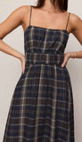 Evermore Plaid Midi Dress