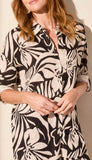 Roll Up Long Sleeve Button Front Blouse