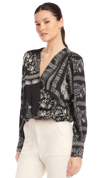 Ines Drape Front Top