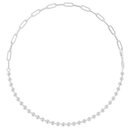 Split Chain-Oval & Ball 5Mm - Silver