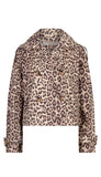 Leopard Short Trench Coat