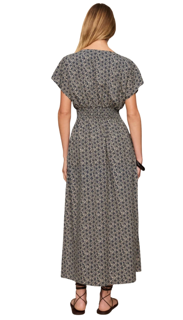 Sanna Iris Floral Mide Dress