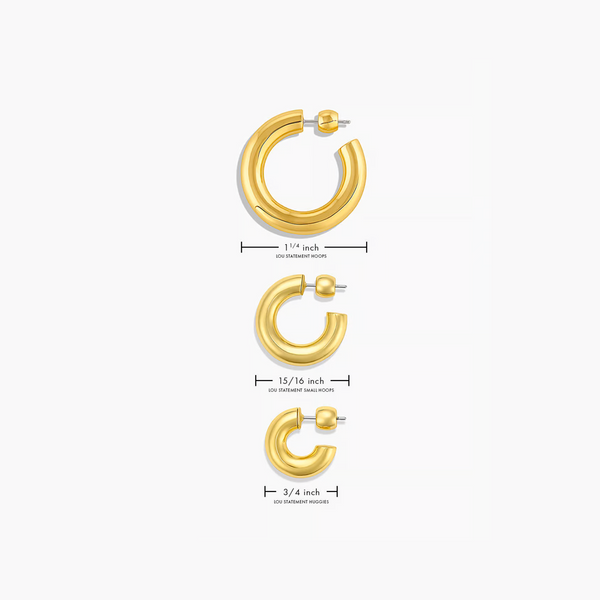 Lou Statement Small Hoops