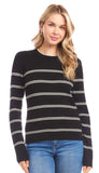 Double Stripe Ribbed Sweater