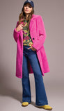 Long Sleeve Button Front Coat With Lining