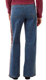 Audrey Wide Denim With Fancy Embroidery