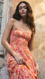 Balos Jardin Floral Midi Dress