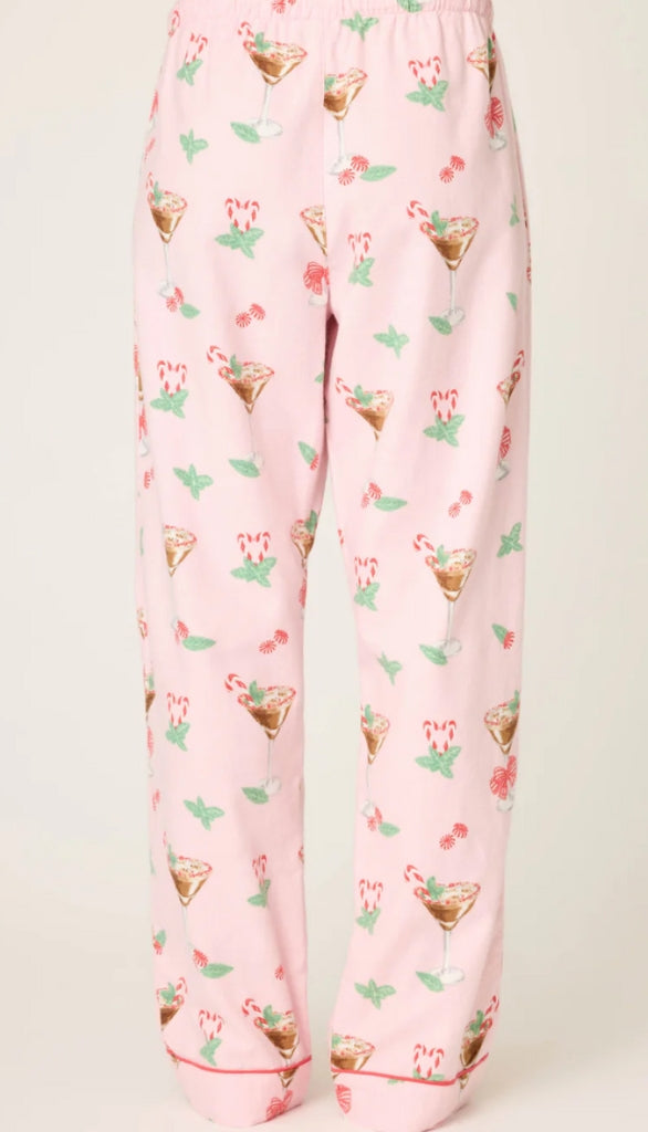 Flannel Pants-Xmas Cocktails