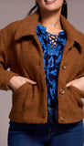 Button Front Boucle Jacket