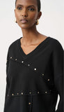 Asymetric Sweater With Metal Studs