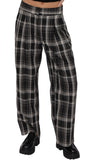 Radical Stretch Plaid Pleated