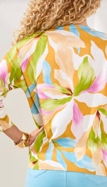 Soft Yarn 3/4 Sleeve Crewneck