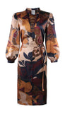 Franchesca Midi Dress Etruscan Scroll
