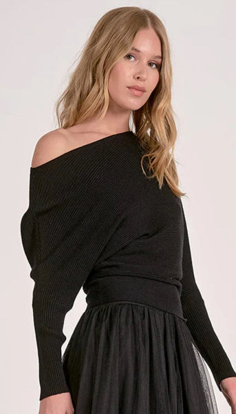 Off Shoulder Sweater