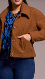 Button Front Boucle Jacket