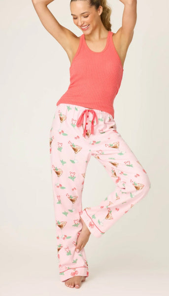 Flannel Pants-Xmas Cocktails