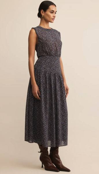Etta Aspen Floral Midi Dress