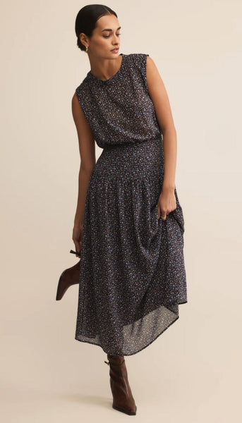 Etta Aspen Floral Midi Dress