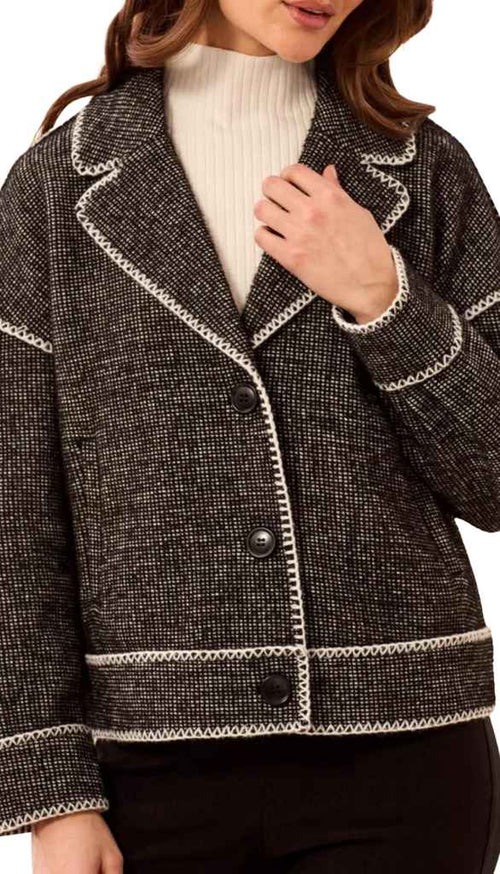 Long Sleeve Button Front Coat