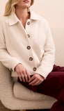 Long Sleeve Button Front Lined Jacket