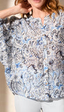 Dolman Sleeve Wide Blouse
