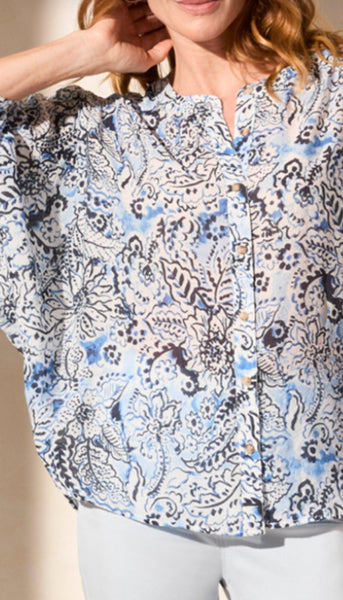 Dolman Sleeve Wide Blouse