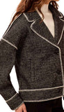 Long Sleeve Button Front Coat