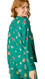 Long Sleeve Pj Top-Happy Pawlidays