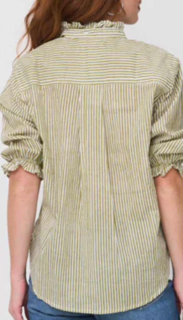 Good Girlfriend Stripe With Ruffle