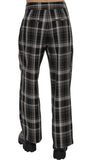 Radical Stretch Plaid Pleated