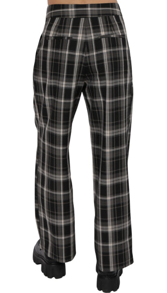 Radical Stretch Plaid Pleated