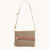 Vip Medium-Brush Gold, Red Zip