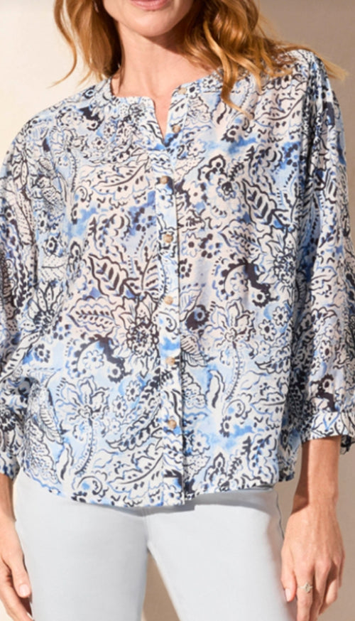Dolman Sleeve Wide Blouse