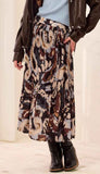 Plisse Skirt With Split