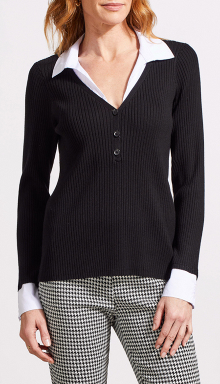 Turtleneck Intarsia Sweater