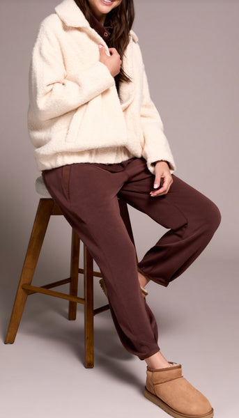 Hidden Snap Front Boucle Bomber